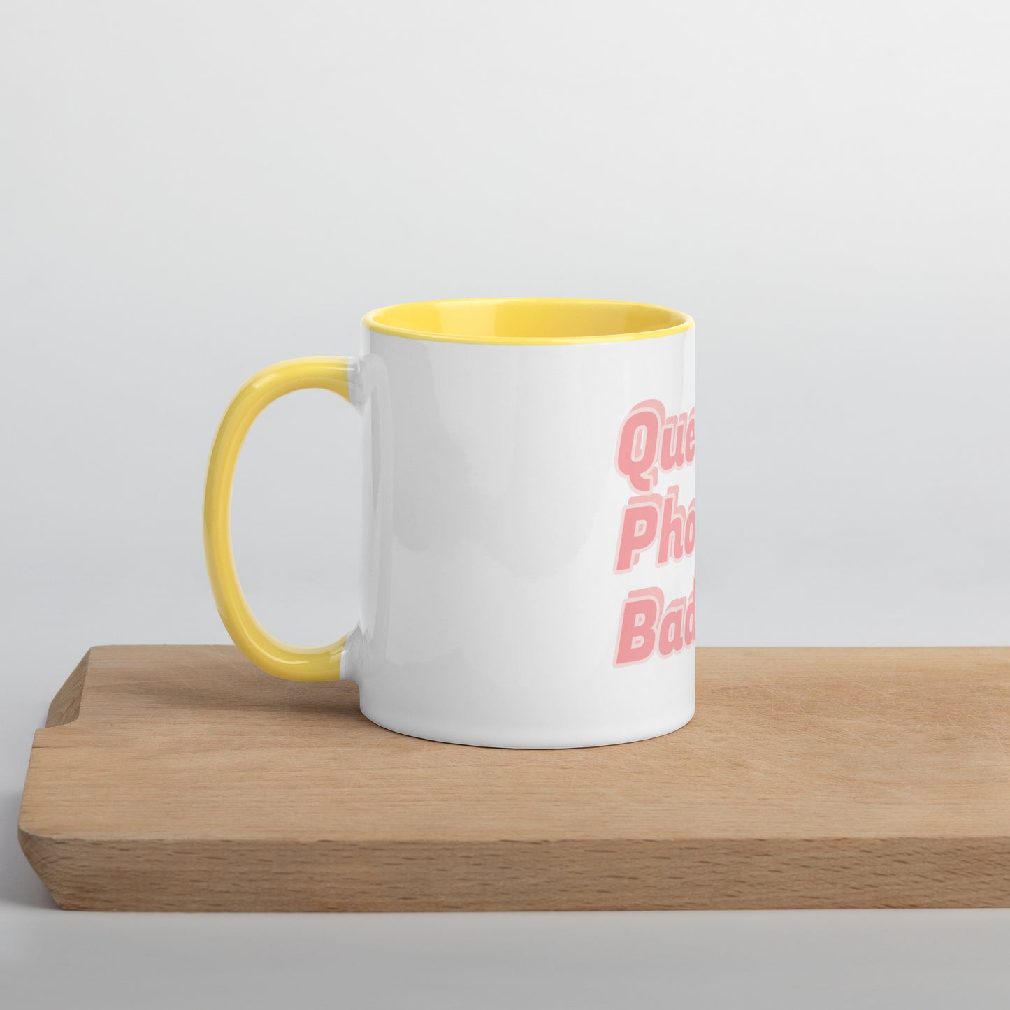 Queen. Phoenix. Badass. Mug with Color Inside